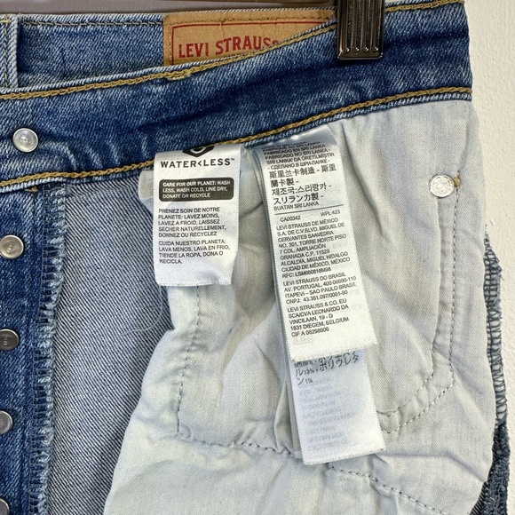 Levi's Ribcage Straight Ankle Jeans, Medium Blue Wash, Size 25 X 27 - Picture 7 of 12